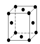 Face-centered cube (F.C.C.)